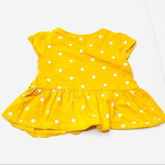 OLD Navy Polka Dot Peplum Faux Wrap Top for Toddler Girls - Picture 5 of 6
